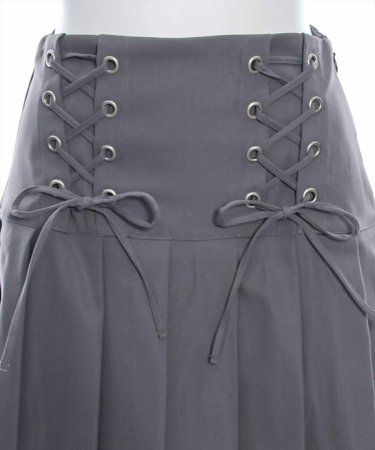 Clear 側蝴蝶結綁帶百褶迷你裙 2色 [BT035]