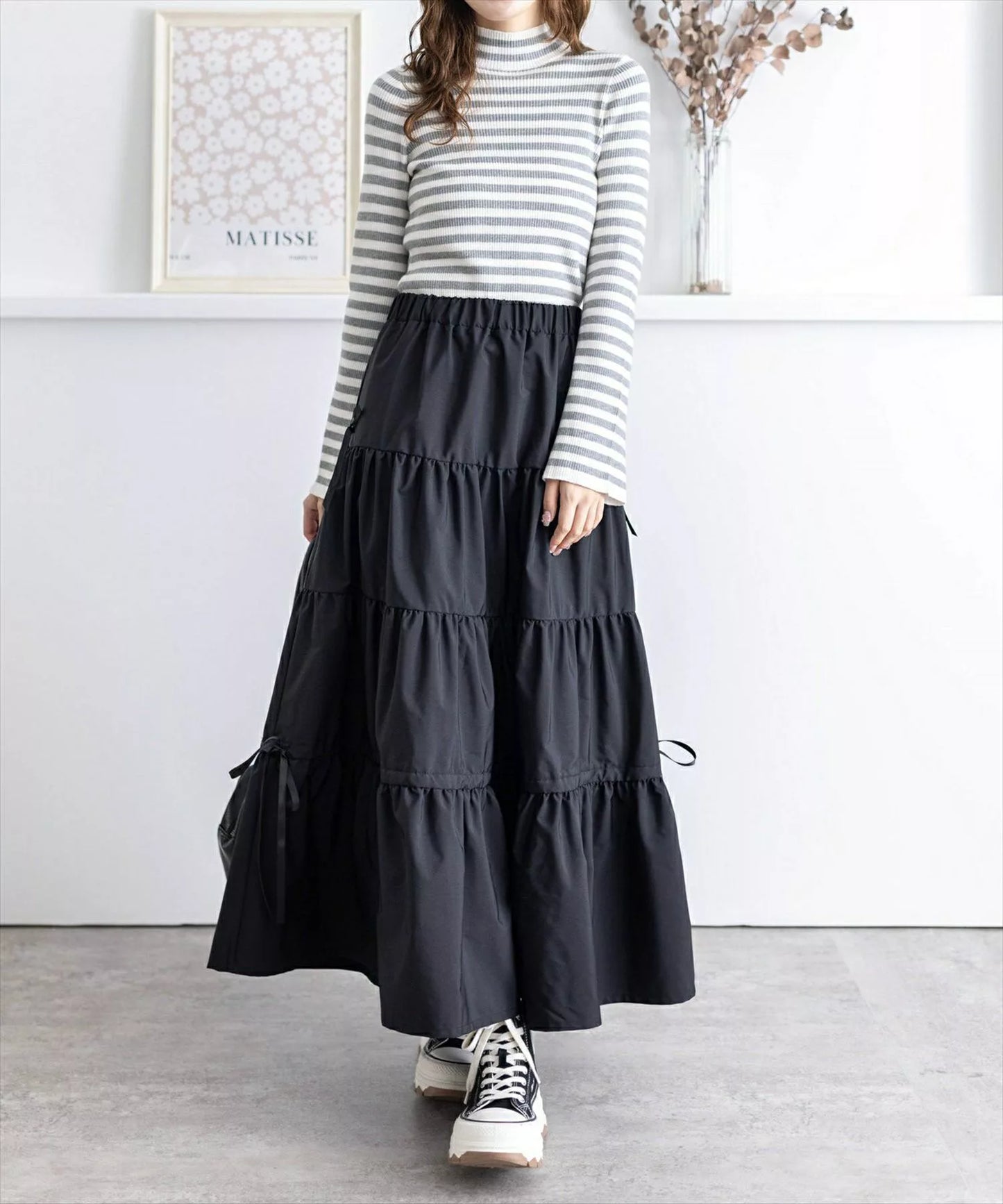 Clear 蝴蝶結層層蛋糕裙 3色 [BT0166]