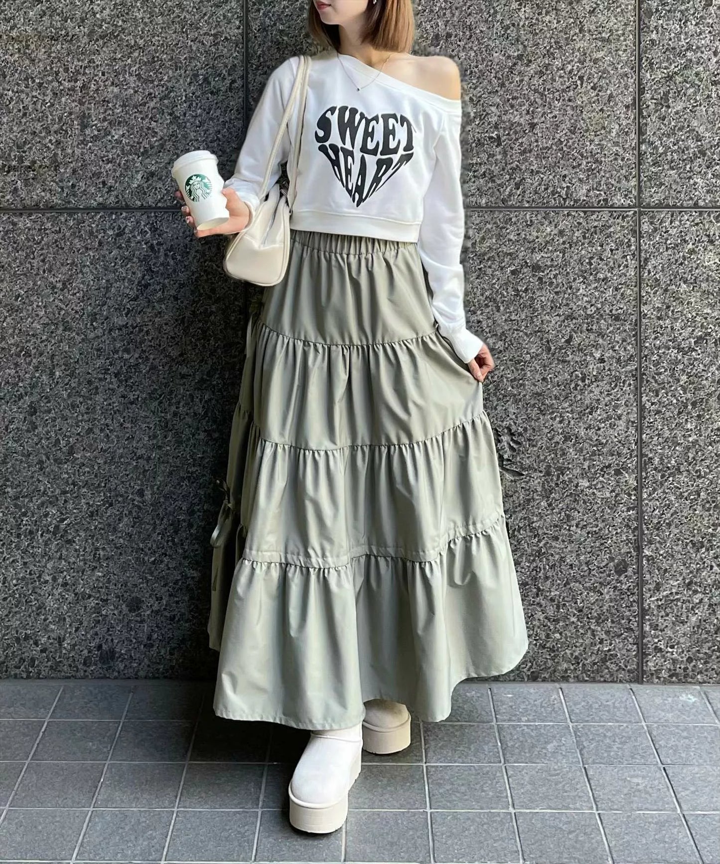 Clear 蝴蝶結層層蛋糕裙 3色 [BT0166]