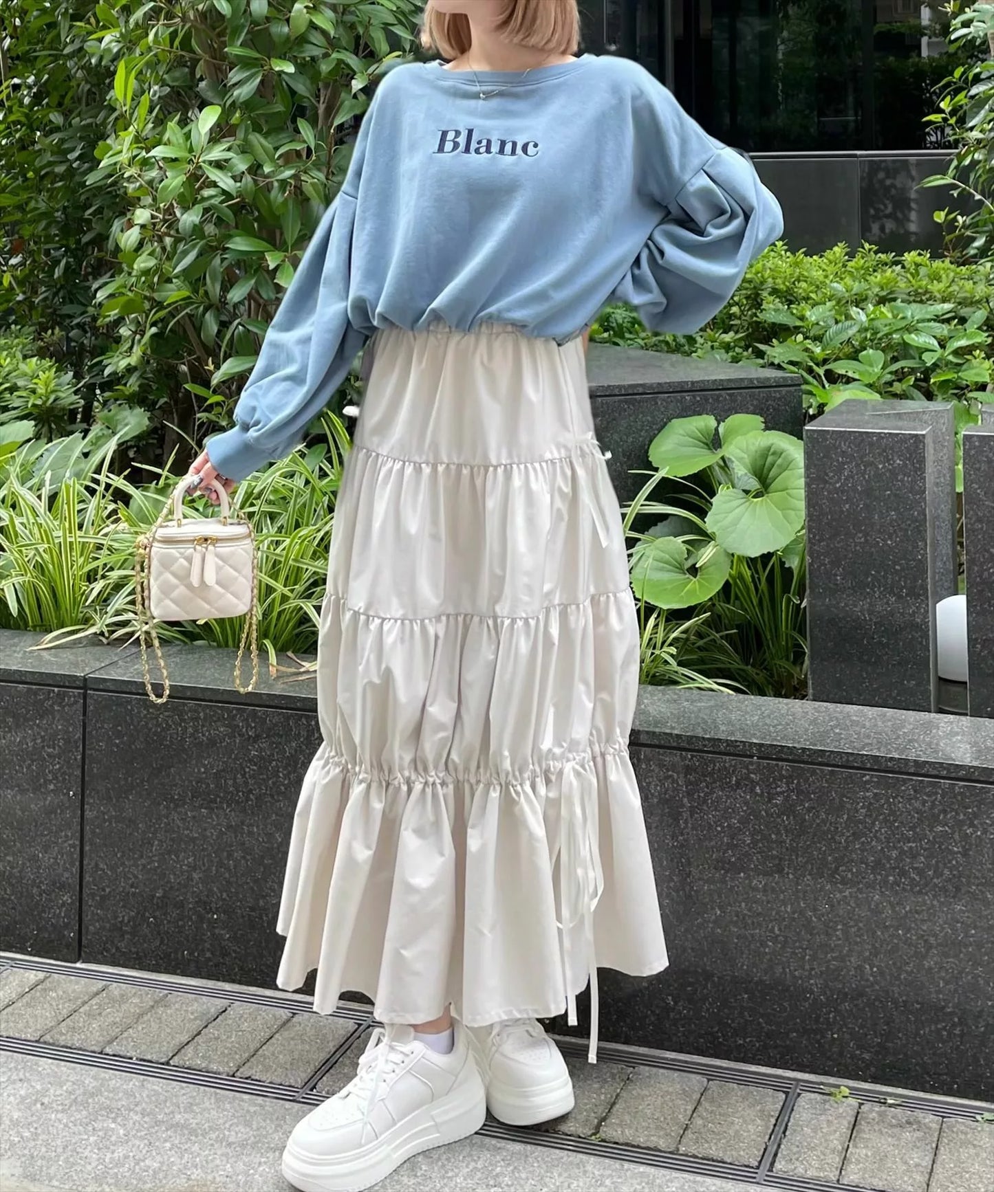 Clear 蝴蝶結層層蛋糕裙 3色 [BT0166]