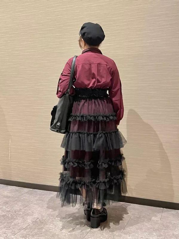 axes femme 軍裝風襯衫連身裙 [OP331]