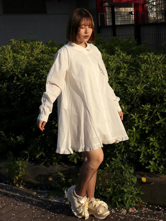 merry jenny 後綁帶蝴蝶結 Ruffle邊連身裙 [OP286]