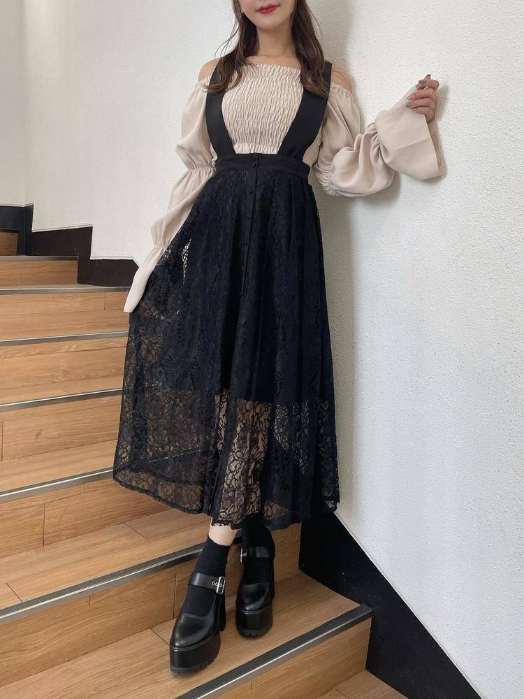 EATME 吊帶Lace連身裙 [OP287]