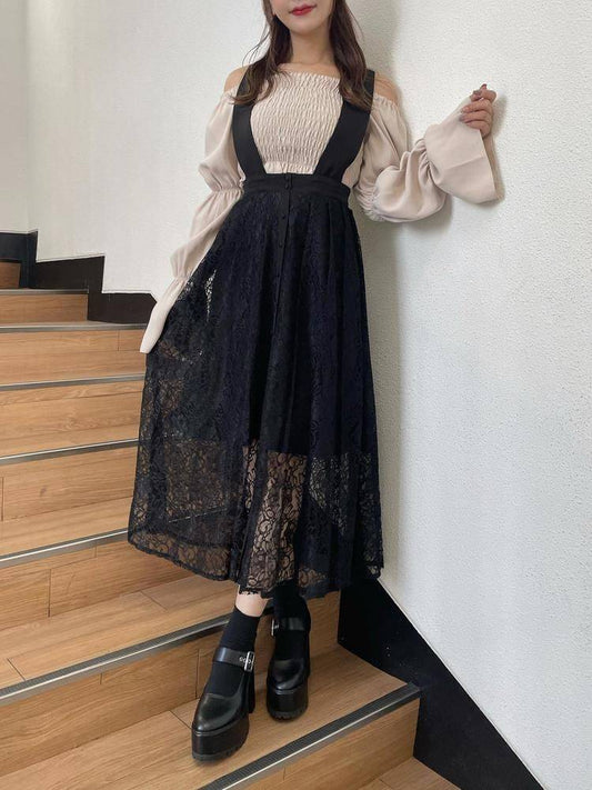 EATME 吊帶Lace連身裙 [OP287]