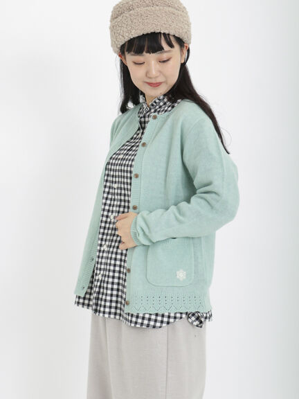 Samansa Mos2雪花刺繡羊毛混紡外套 [OT209]