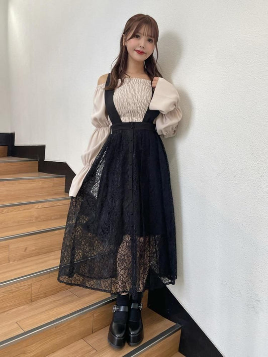 EATME 吊帶Lace連身裙 [OP287]