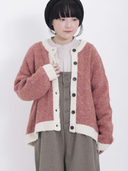 Samansa Mos2 拼色針織外套 3色 [OT267]