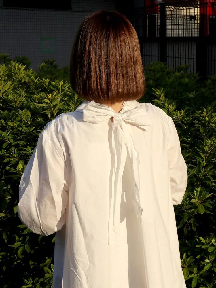 merry jenny 後綁帶蝴蝶結 Ruffle邊連身裙 [OP286]