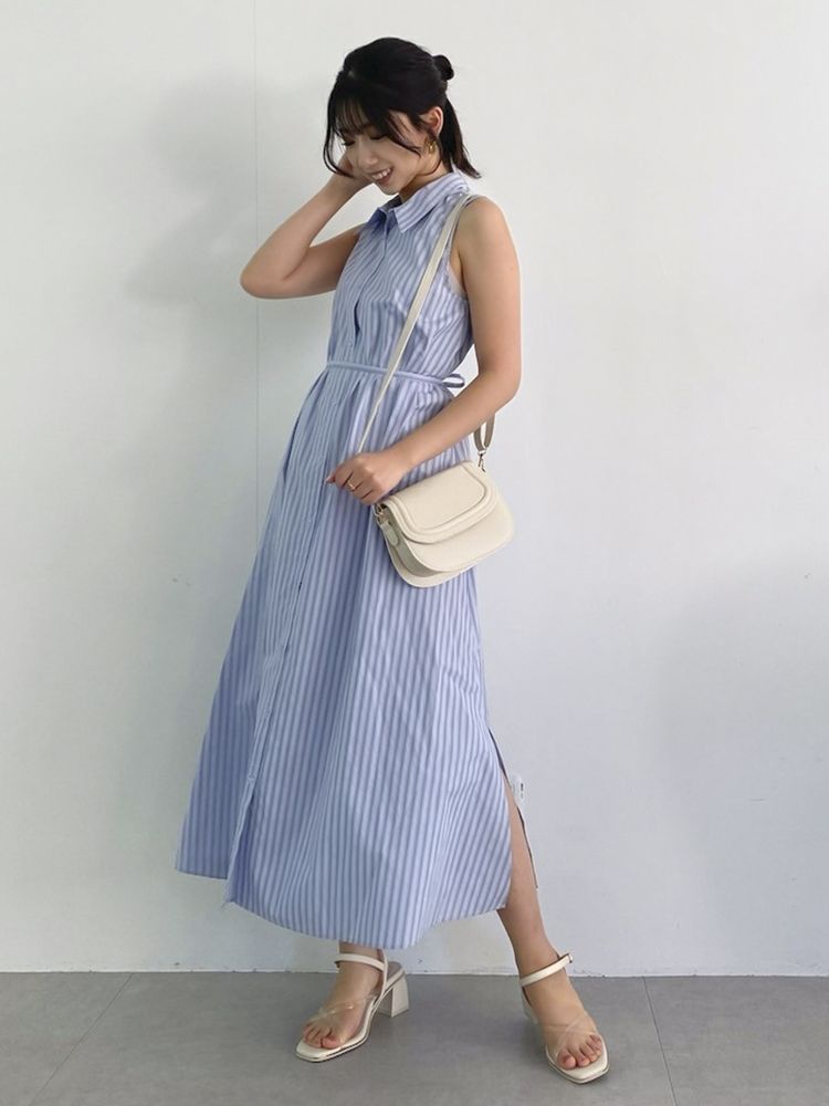 dazzlin Ruffle緊身胸衣襯衫連身裙套裝 2色 [OP284]