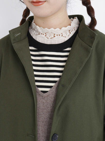 Samansa Mos2 企領大褸x毛毛背心外套 [OT193]