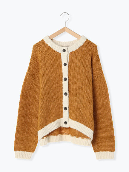 Samansa Mos2 拼色針織外套 3色 [OT267]