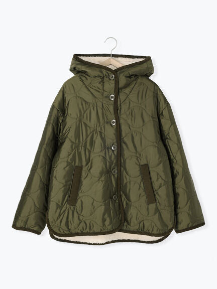 Samansa Mos2 毛毛雙面連帽外套 2色 [OT191]