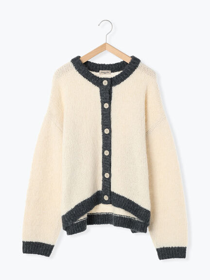 Samansa Mos2 拼色針織外套 3色 [OT267]