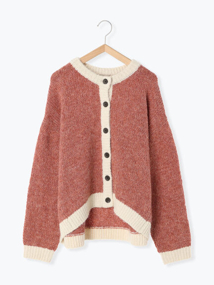 Samansa Mos2 拼色針織外套 3色 [OT267]