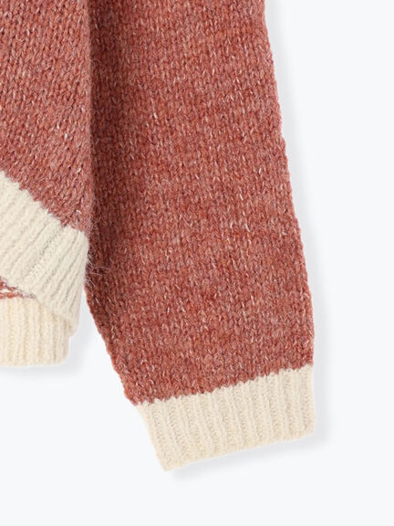 Samansa Mos2 拼色針織外套 3色 [OT267]