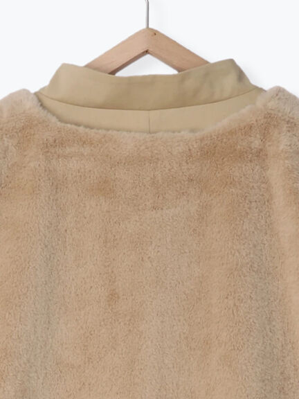 Samansa Mos2 企領大褸x毛毛背心外套 [OT193]