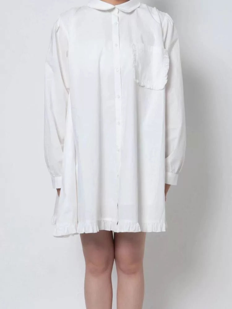 merry jenny 後綁帶蝴蝶結 Ruffle邊連身裙 [OP286]