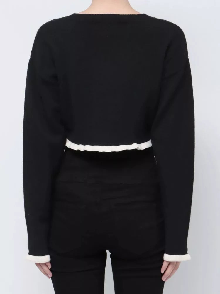 EMODA 拼色短款針織上衣 2色 [TP255]