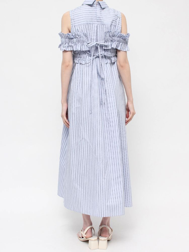 dazzlin Ruffle緊身胸衣襯衫連身裙套裝 2色 [OP284]