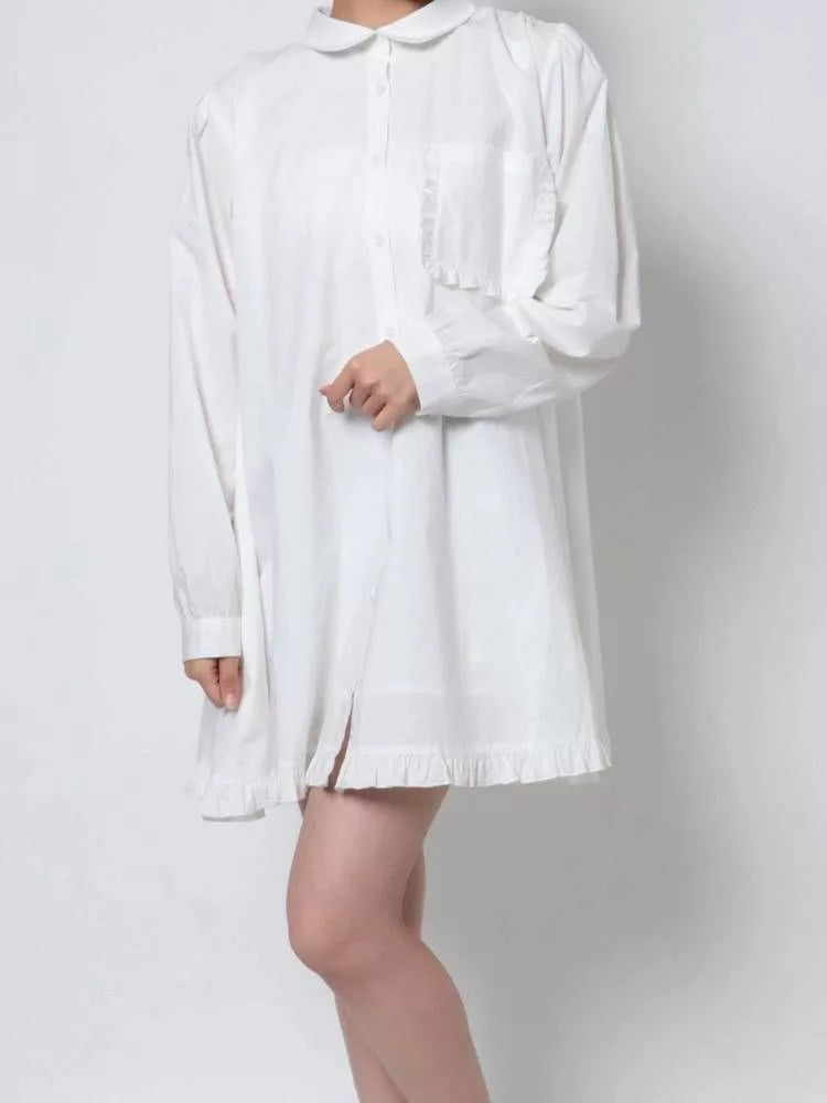 merry jenny 後綁帶蝴蝶結 Ruffle邊連身裙 [OP286]