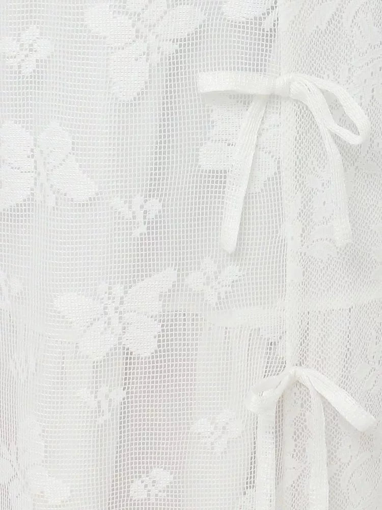 merry jenny 蝴蝶蕾絲多層半身裙 2色 [BT287]