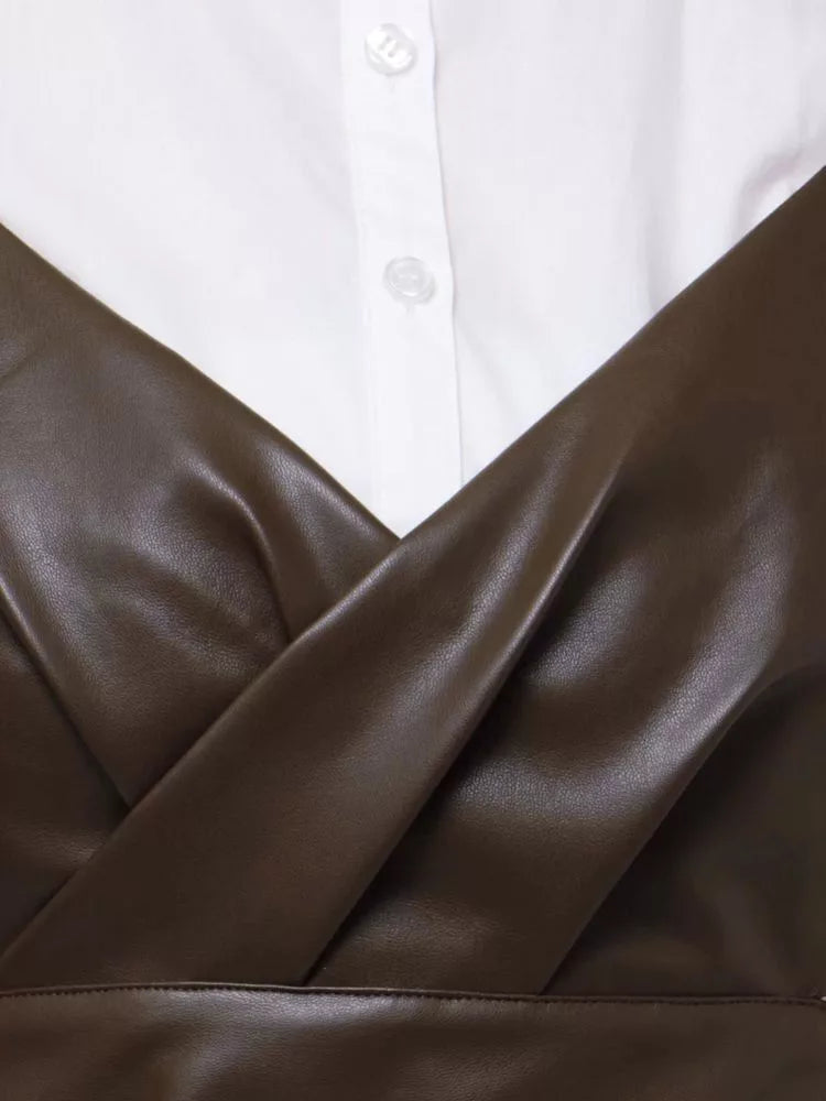 MURUA 緊身胸衣 x 襯衫連身裙套裝 3色 [OP345]