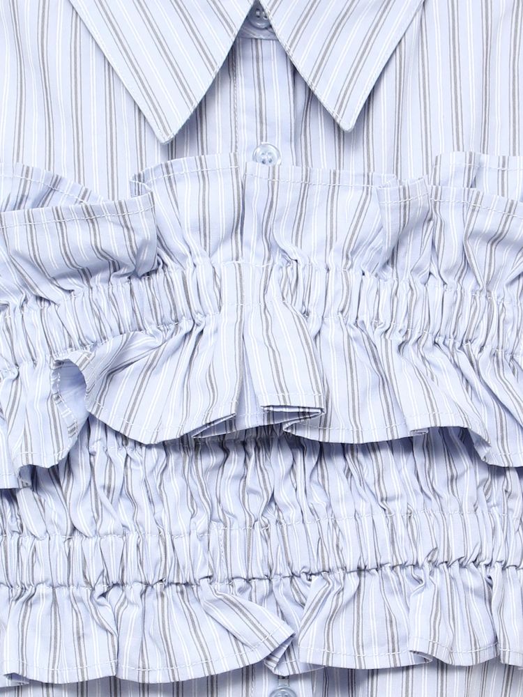 dazzlin Ruffle緊身胸衣襯衫連身裙套裝 2色 [OP284]