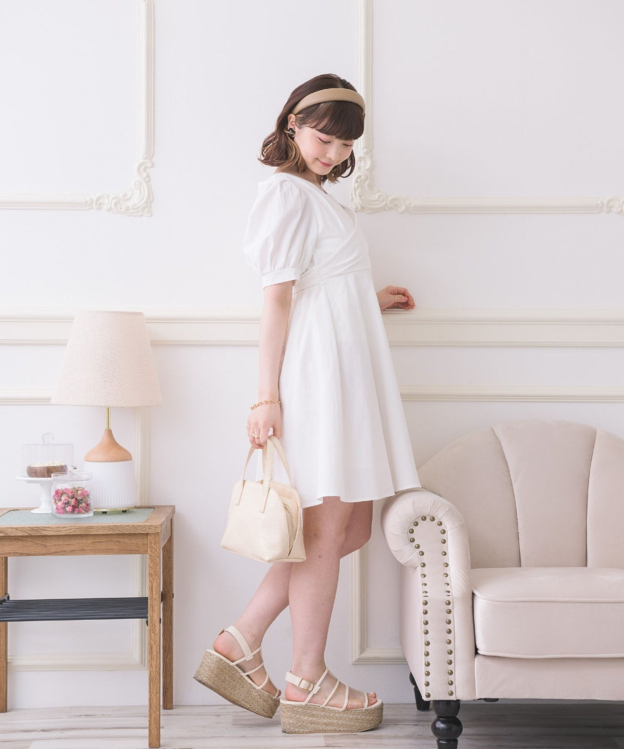 ems excite 後綁帶鏤空連身裙 [OP278]