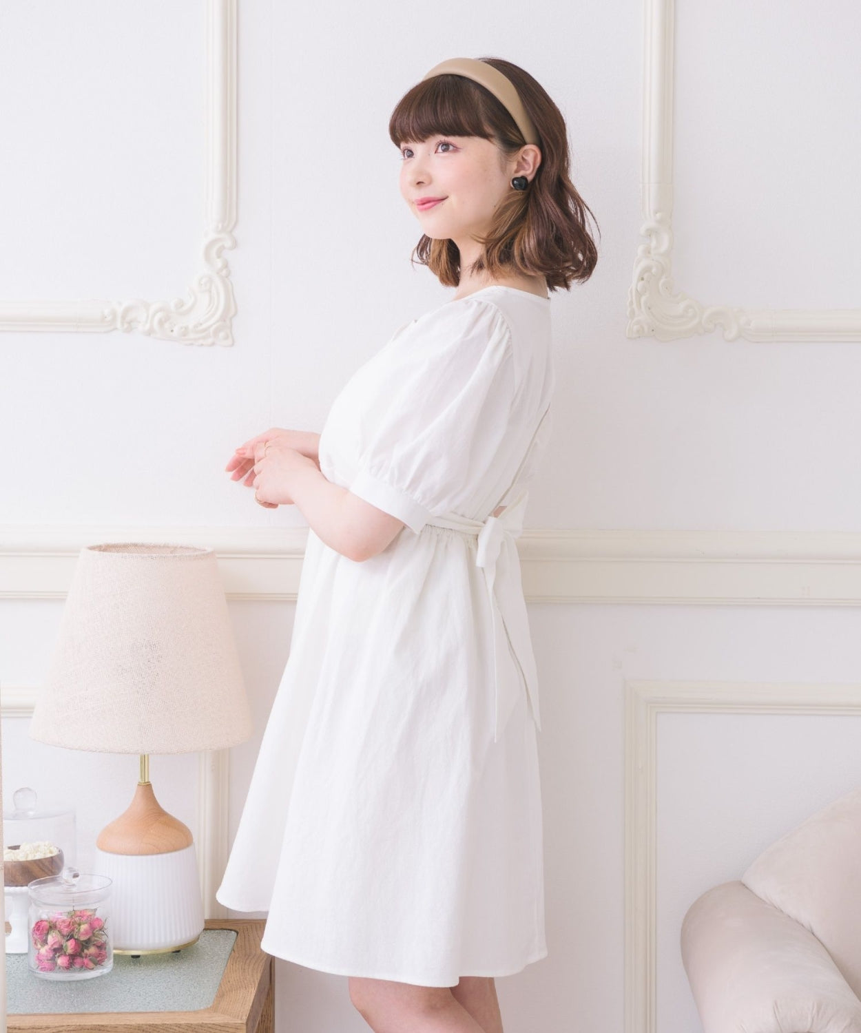 ems excite 後綁帶鏤空連身裙 [OP278]