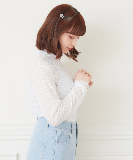 ems excite 高領蕾絲上衣 [TP269]