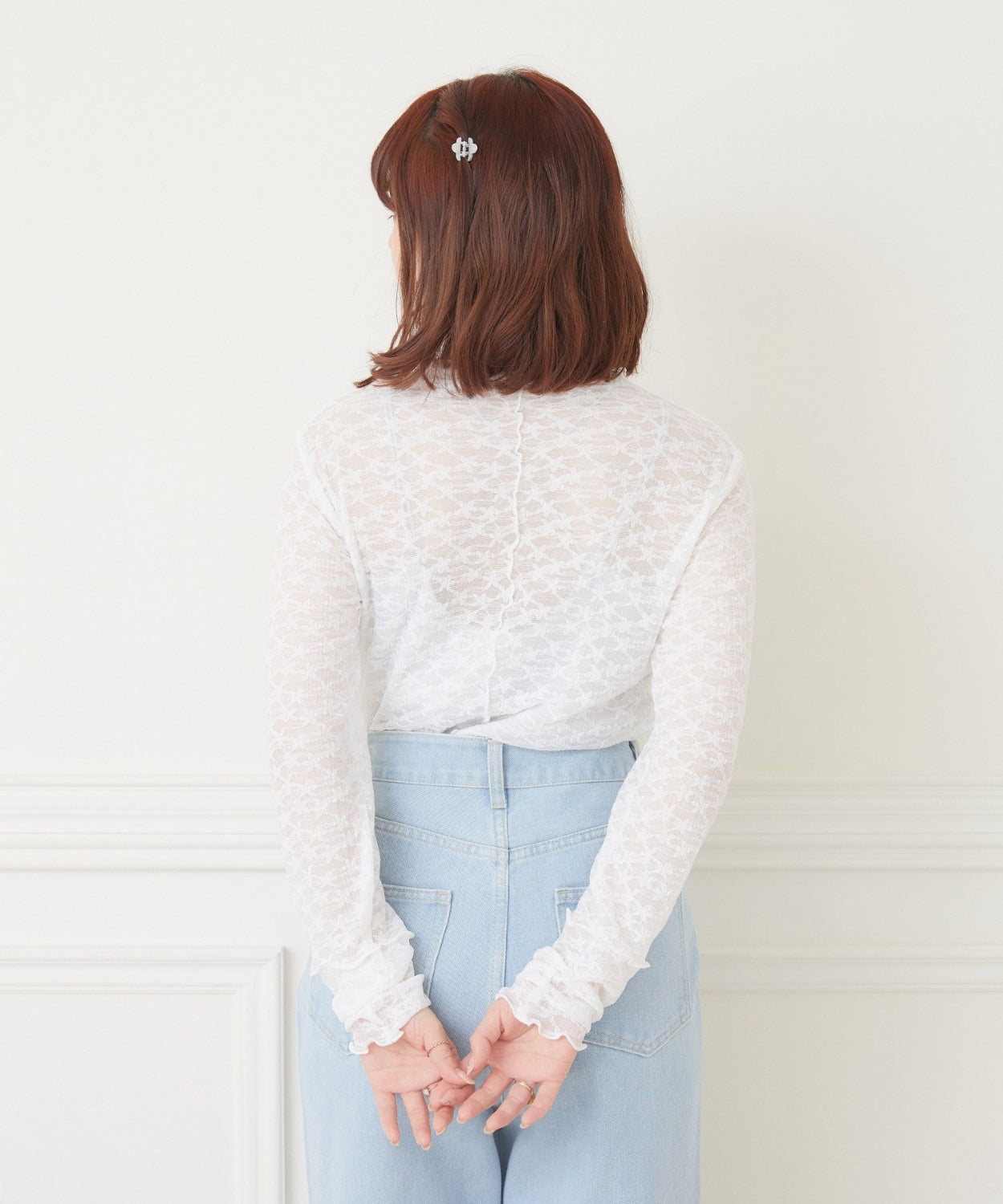 ems excite 高領蕾絲上衣 [TP269]