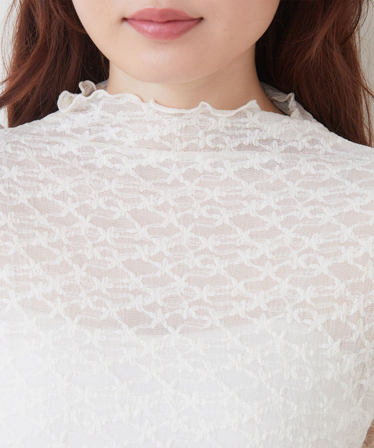 ems excite 高領蕾絲上衣 [TP269]