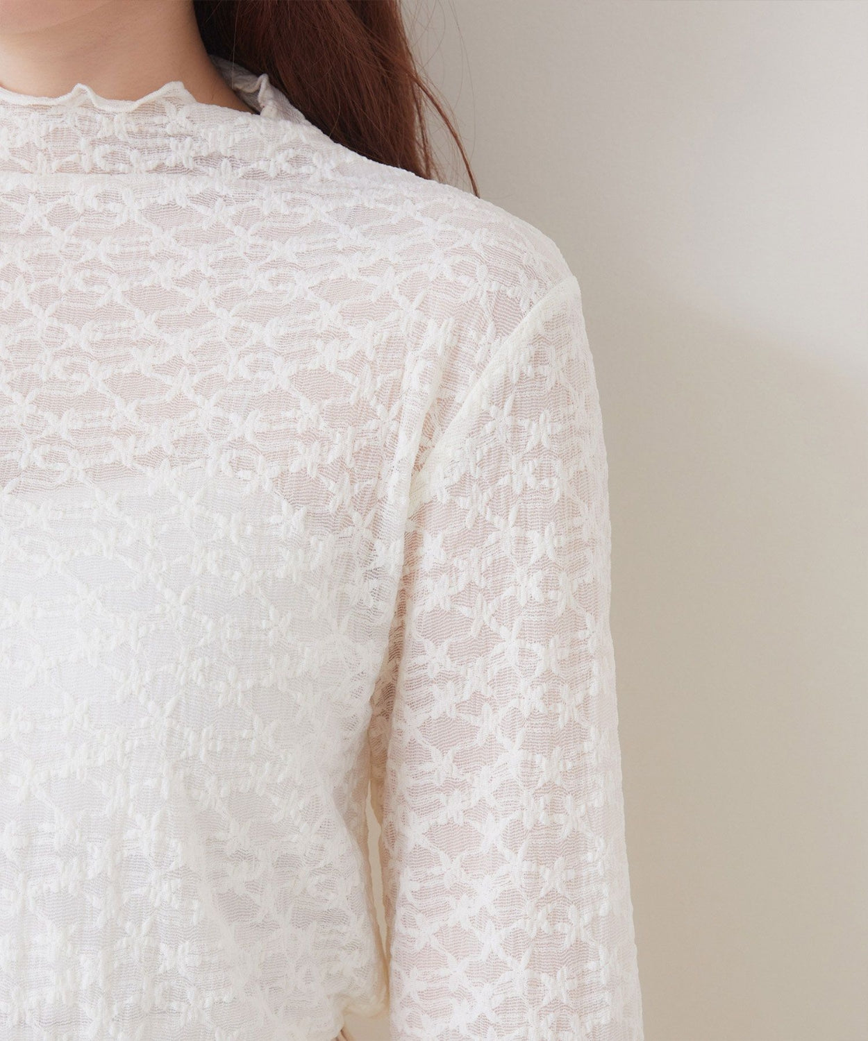 ems excite 高領蕾絲上衣 [TP269]