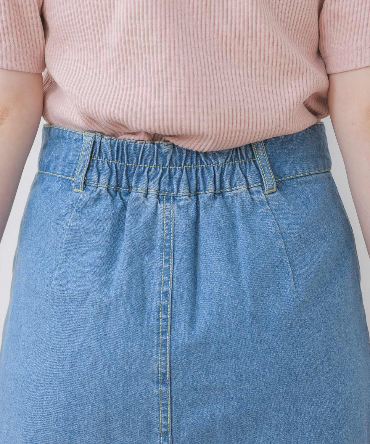 ems excite 心心刺繡牛仔裙 2色 [BT243]