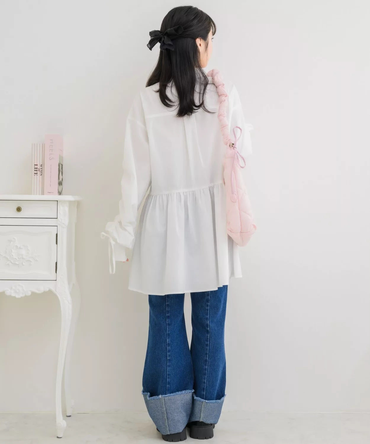 ems excite 荷葉邊下擺連身裙 2色 [OP294]