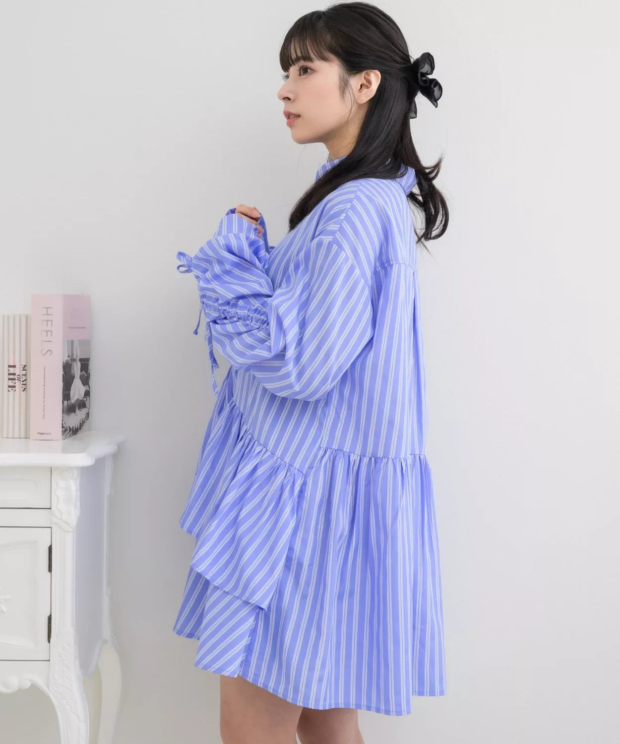 ems excite 荷葉邊下擺連身裙 2色 [OP294]