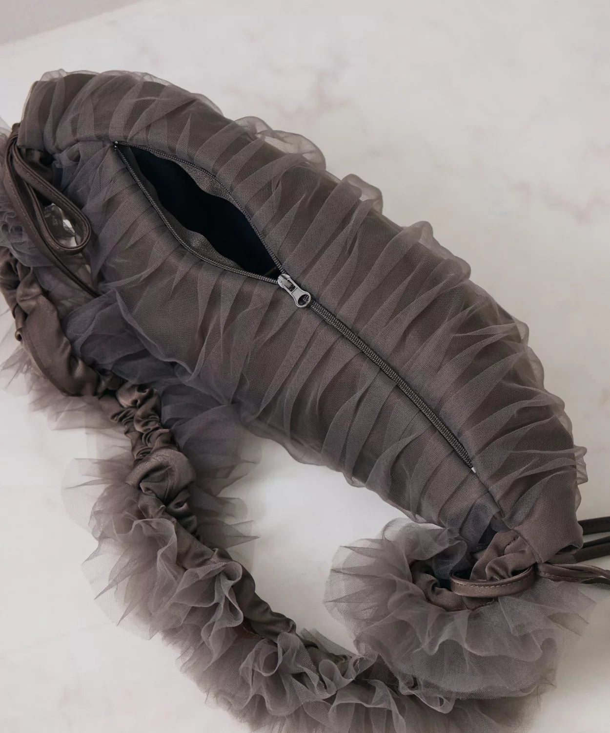 ems excite Ruffle薄紗蝴蝶結單肩包 3色 [BG0188]