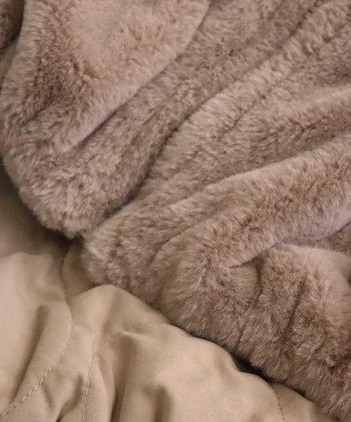 毛毛雙面外套 2色 [OT199]