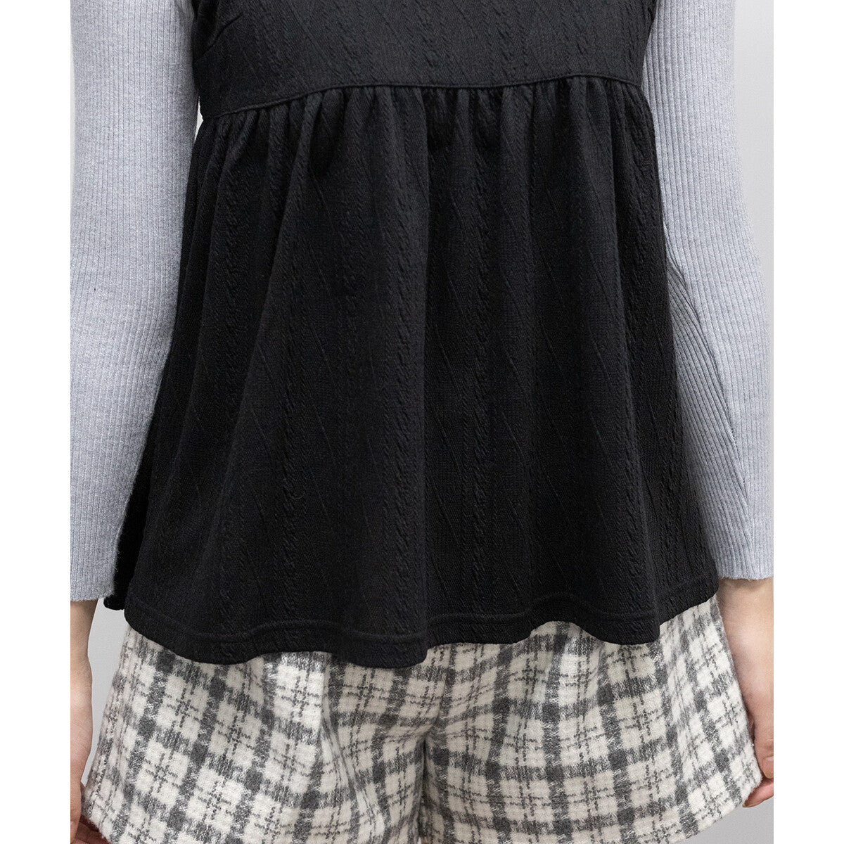 羅紋針織 X 吊帶背心套裝 3色 [TP171]