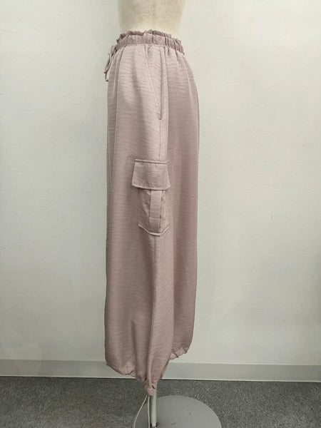 抽繩設計工裝裙 4色 [BT195]