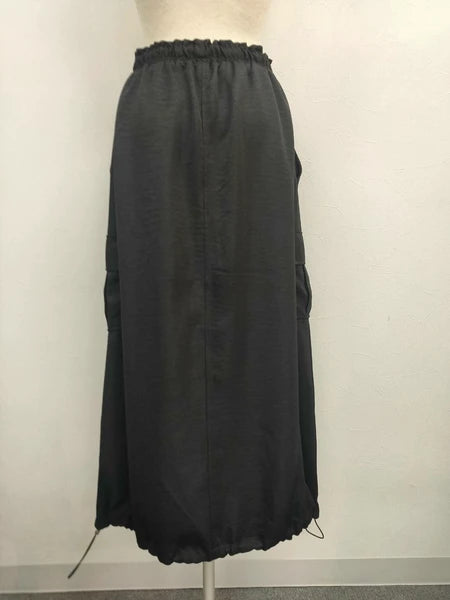 抽繩設計工裝裙 4色 [BT195]