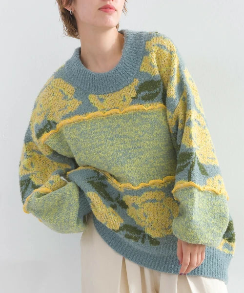 Lupilien 花花針織毛衣 2色 [TP366]