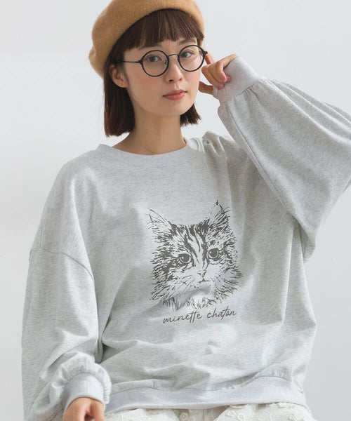 Lupilien 貓咪印花衛衣 [TP368]