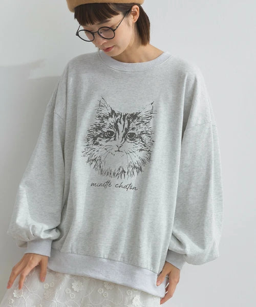 Lupilien 貓咪印花衛衣 [TP368]