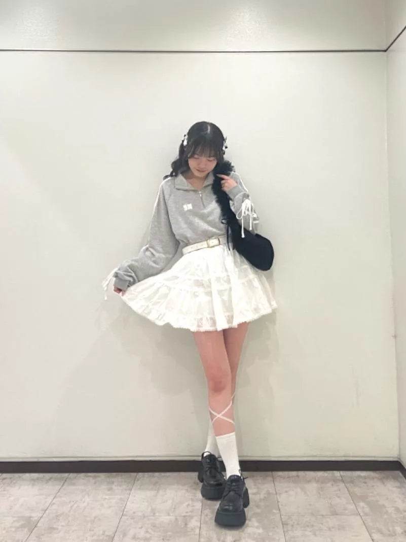 ems excite Ruffle薄紗蝴蝶結單肩包 3色 [BG0188]