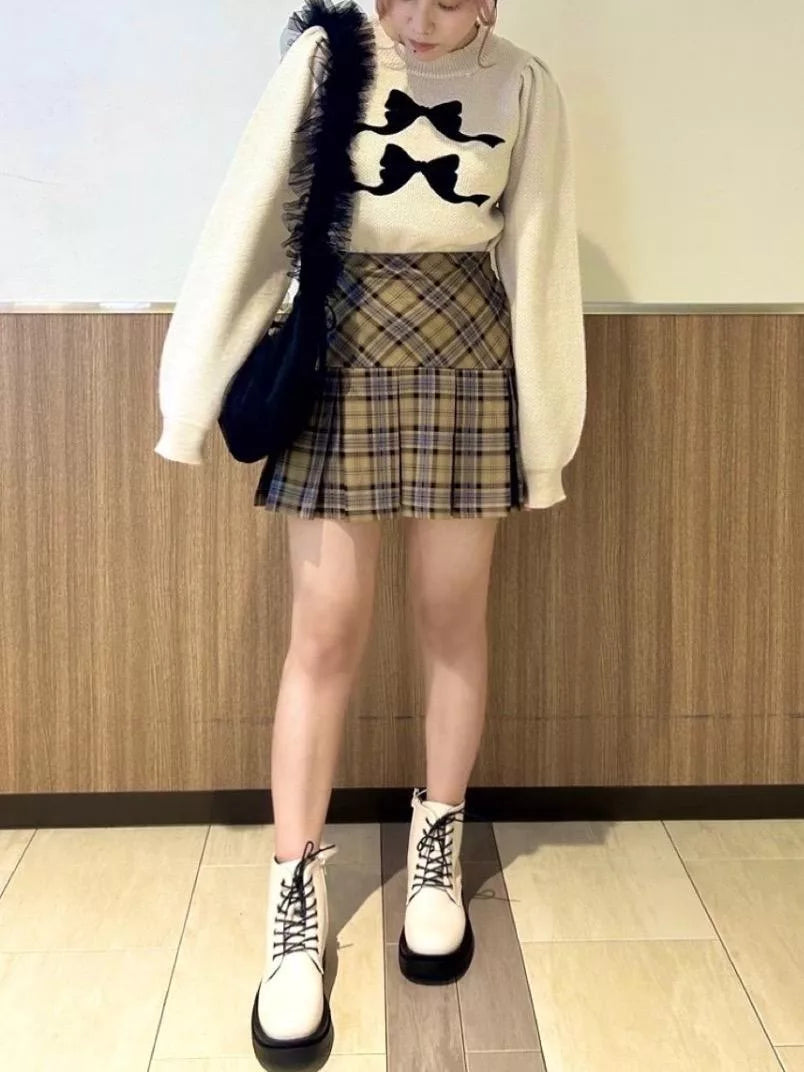 ems excite Ruffle薄紗蝴蝶結單肩包 3色 [BG0188]