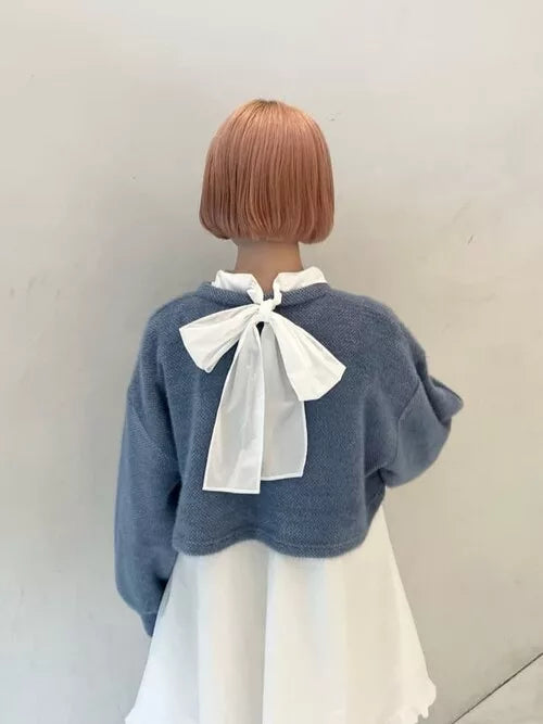 merry jenny 後綁帶蝴蝶結 Ruffle邊連身裙 [OP286]