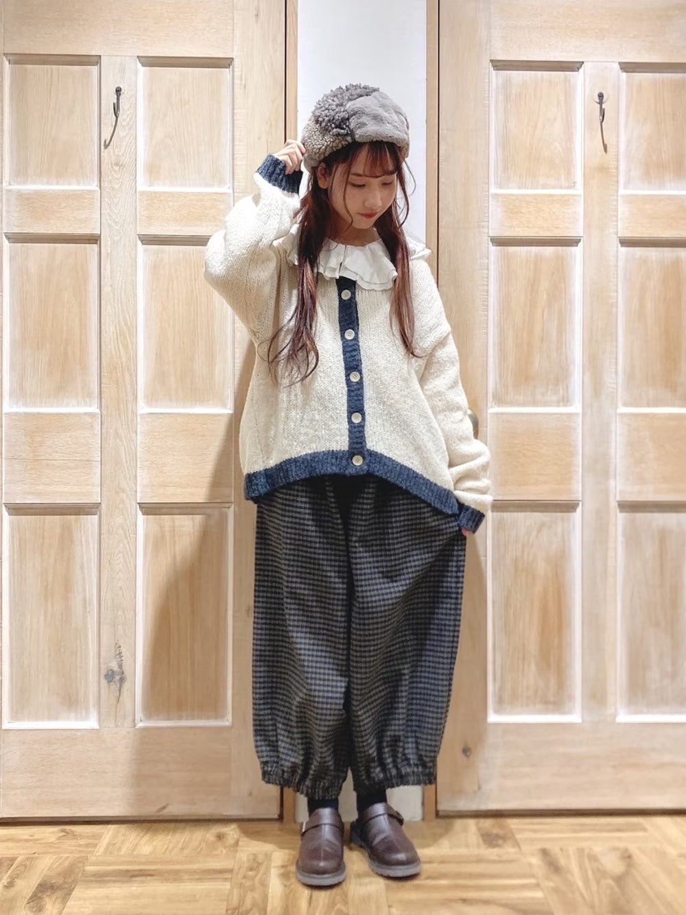 Samansa Mos2 拼色針織外套 3色 [OT267]