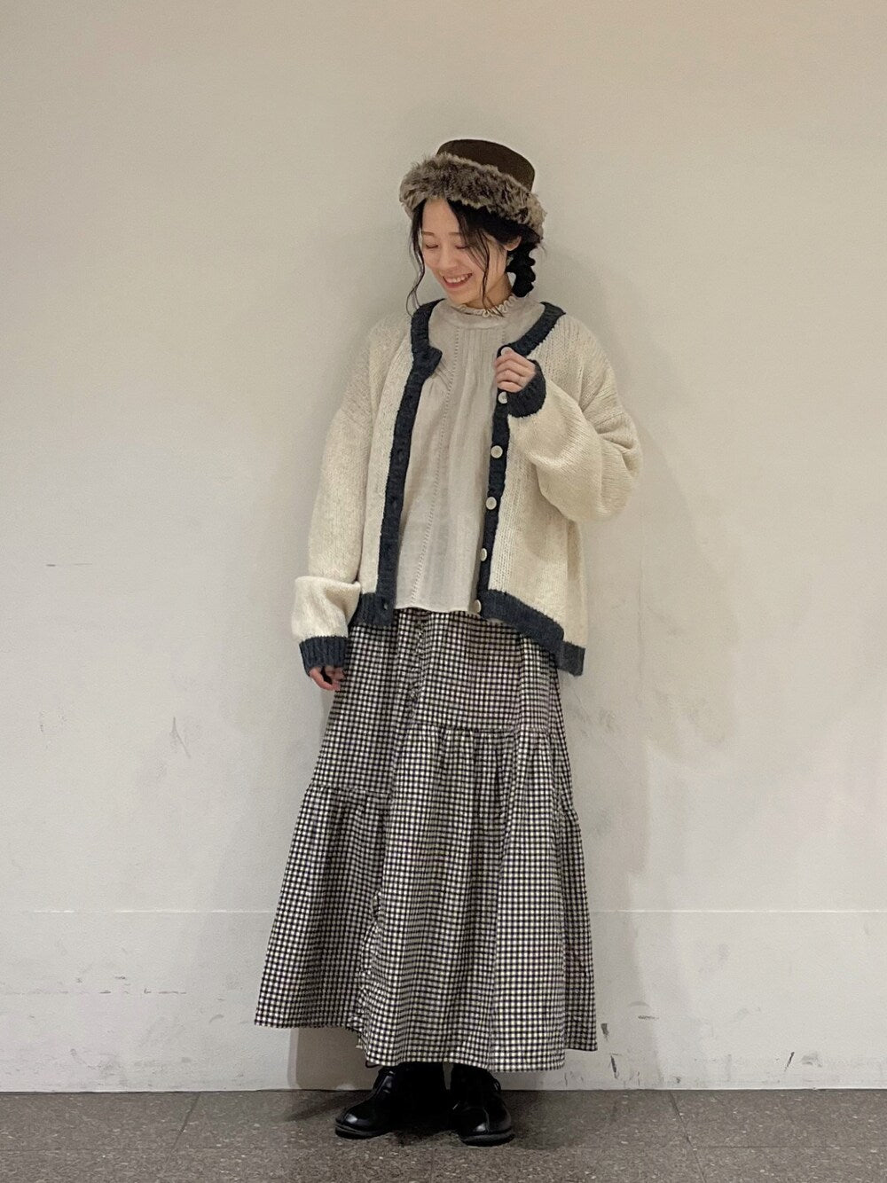 Samansa Mos2 拼色針織外套 3色 [OT267]