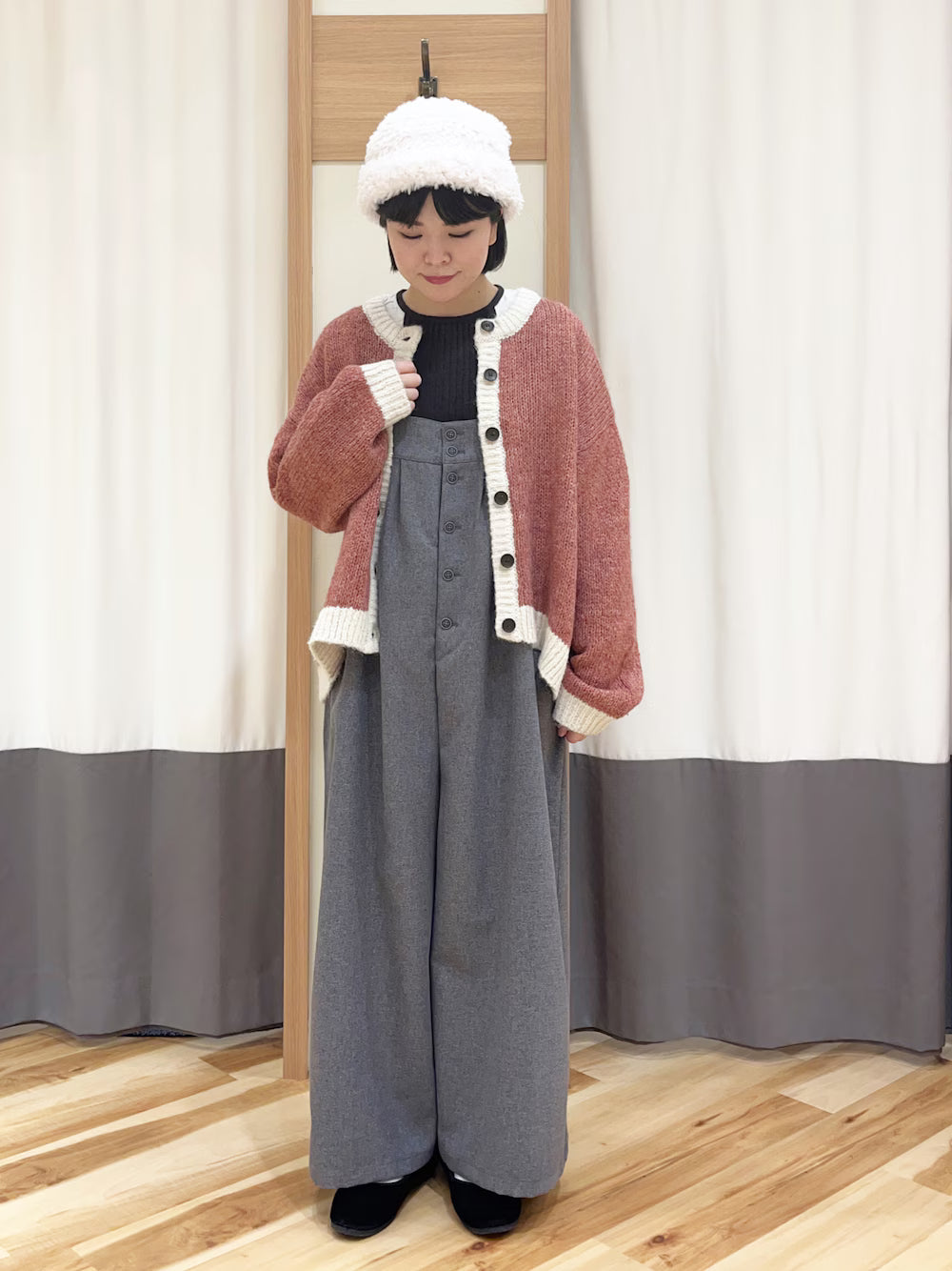 Samansa Mos2 拼色針織外套 3色 [OT267]